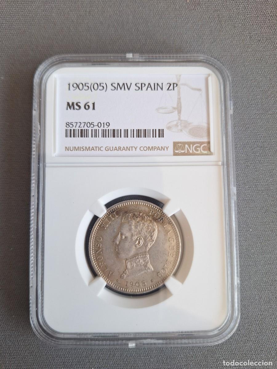 Monedas de Espa&ntilde;a: 2 pesetas 1905 Alfonso XIII