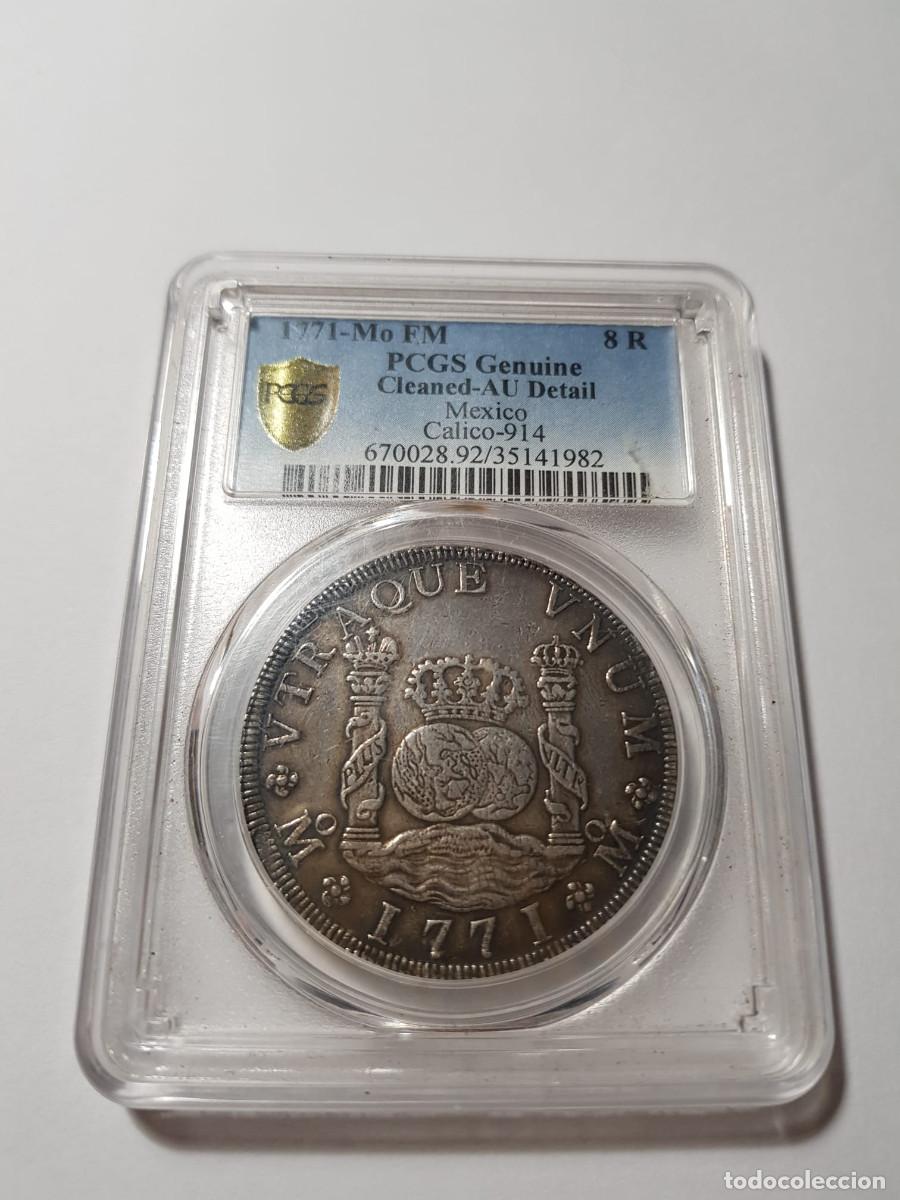 Monedas de Espa&ntilde;a: CARLOS III- 8 REALES-1771-MEXICO-FM-COLUMNARIO