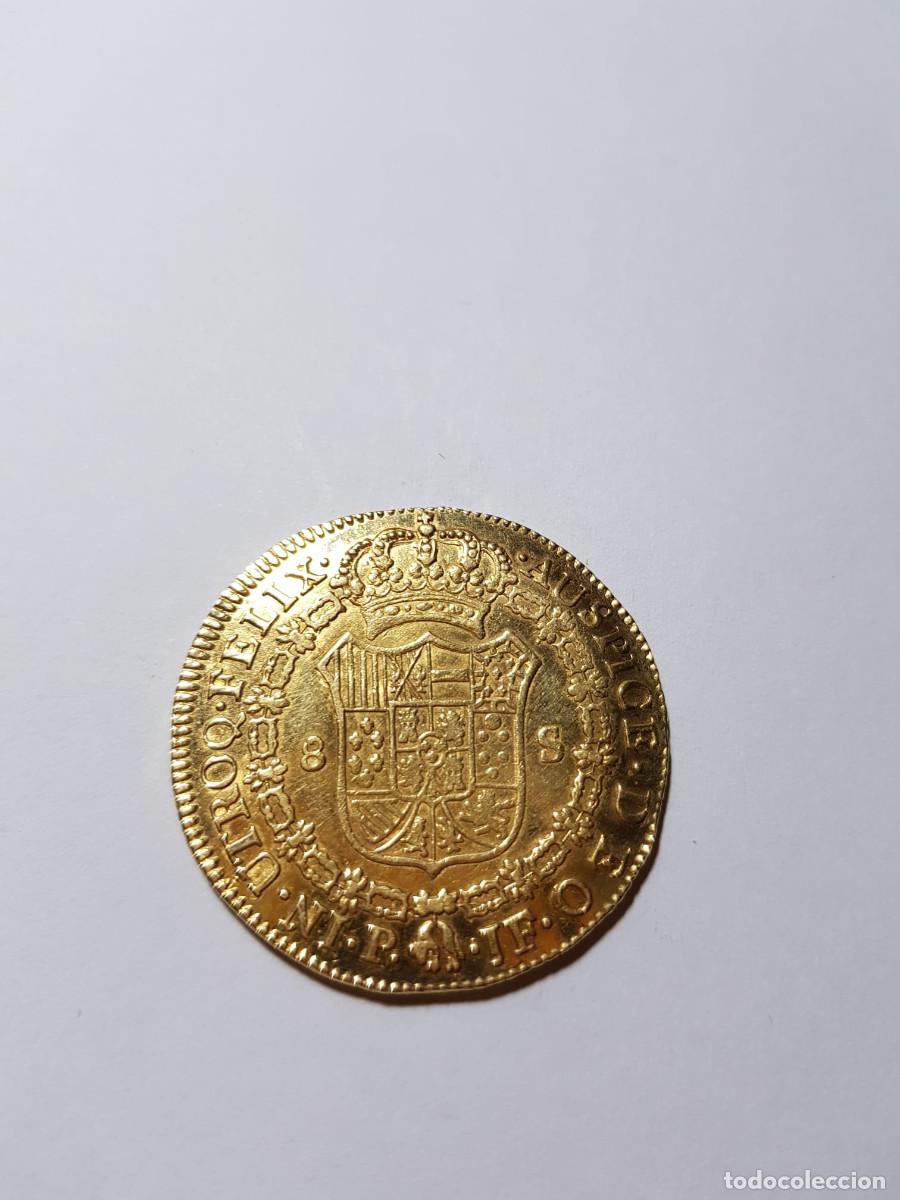 Monedas de Espa&ntilde;a: FERNANDO VII- 8 ESCUDOS-1809-POPAYAN - Foto 2