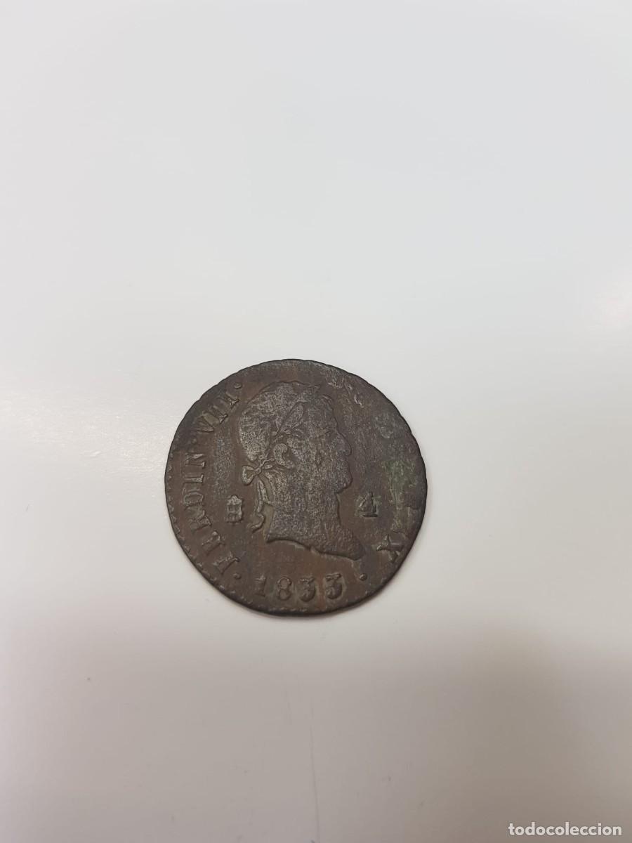 Monedas de Espa&ntilde;a: ESPA&Ntilde;A-FERNANDO VII-4 MARAVEDIS-1833-SEGOVIA