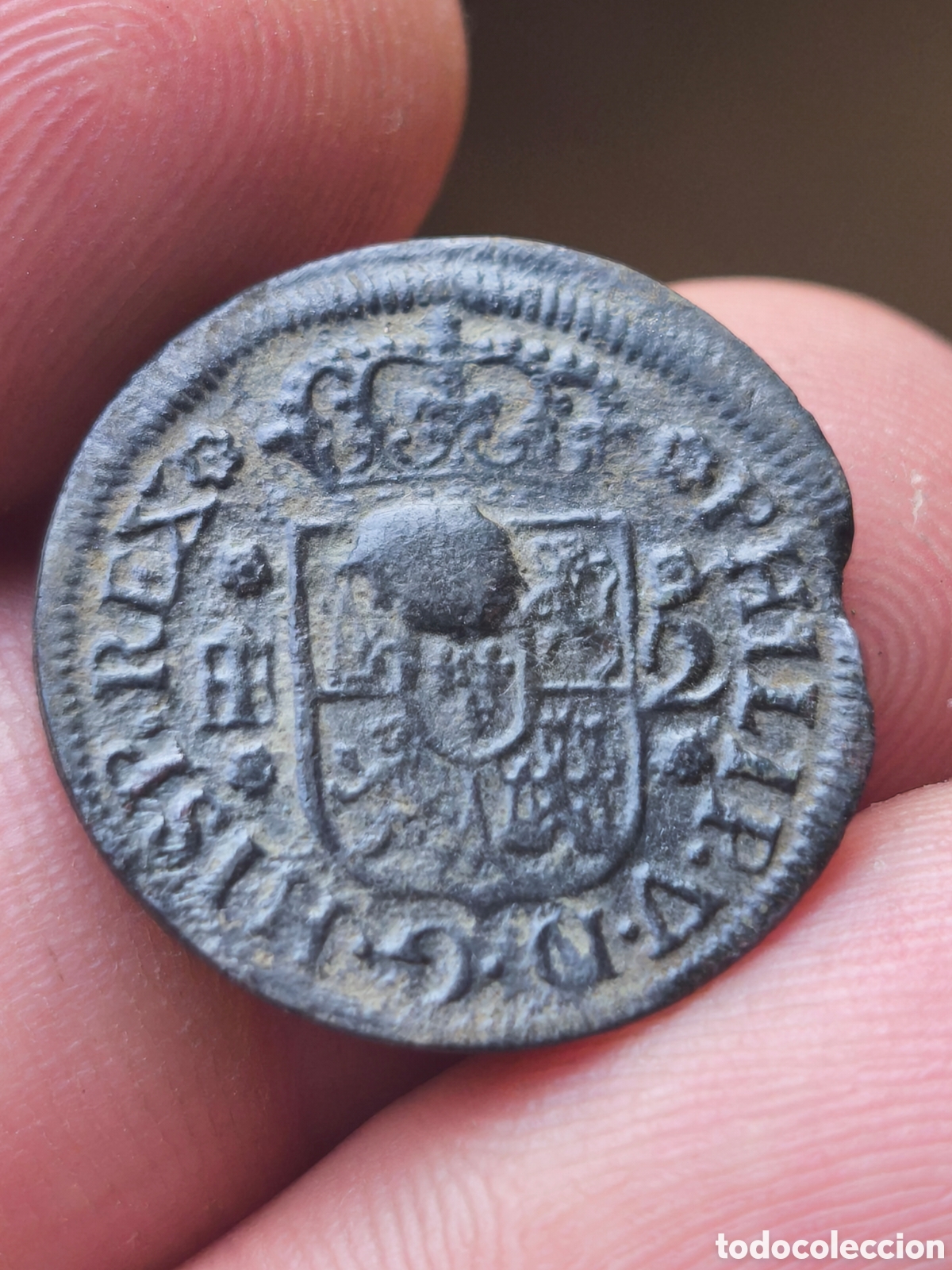 Monedas de Espa&ntilde;a: Felipe V 1745 2 MARAVEDIS SEGOVIA