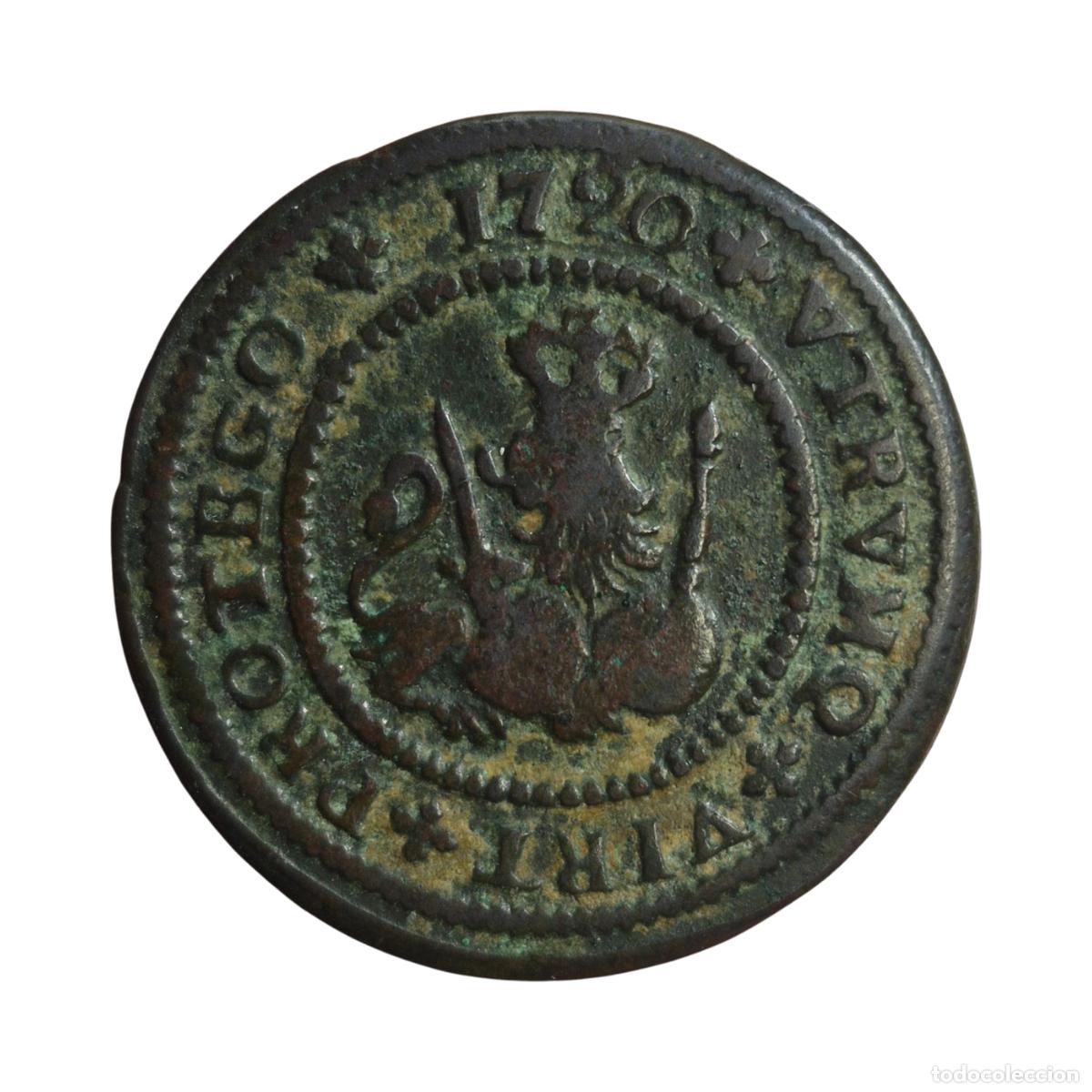 Monedas de Espa&ntilde;a: NT / FELIPE V 4 MARAVEDIES 1720 BARCELONA (E1428)