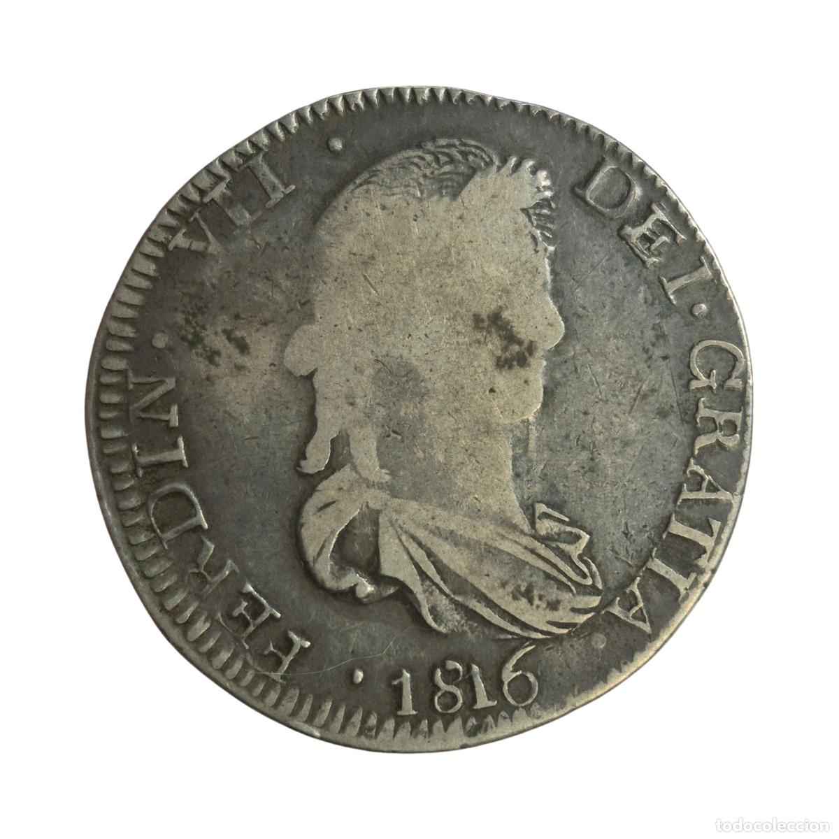 Monedas de Espa&ntilde;a: NT / FERNANDO VII 8 REALES 1816 ZACATECAS (E1427)