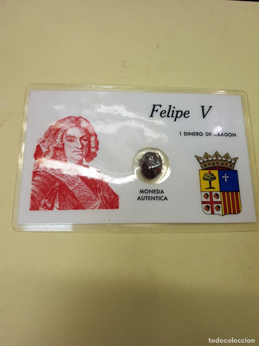 Monedas de Espa&ntilde;a: ESPA&Ntilde;A-FELIPE V-1 DINERO DE ARAGON-1683/1746