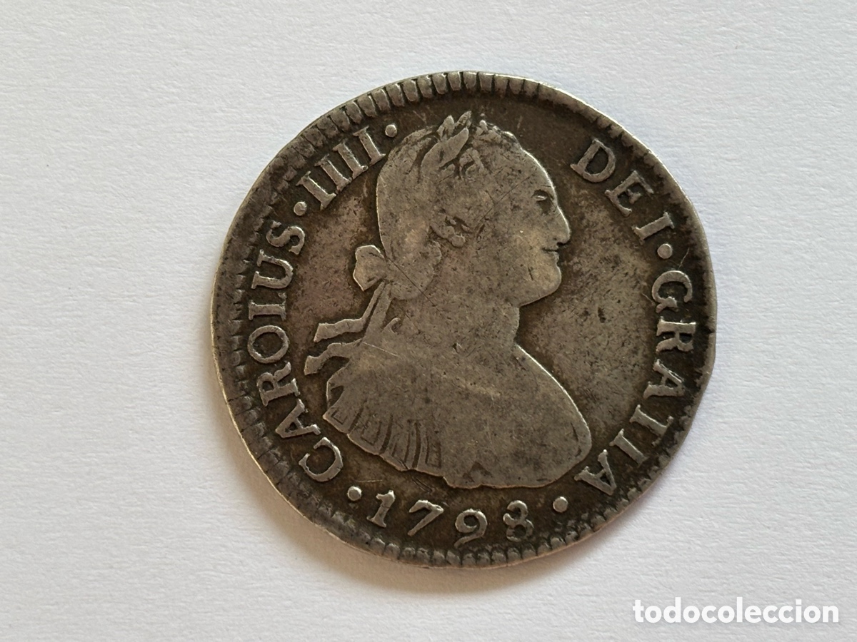 Monedas de Espa&ntilde;a: CARLOS IV * 2 REALES 1798 LIMA IJ * PLATA