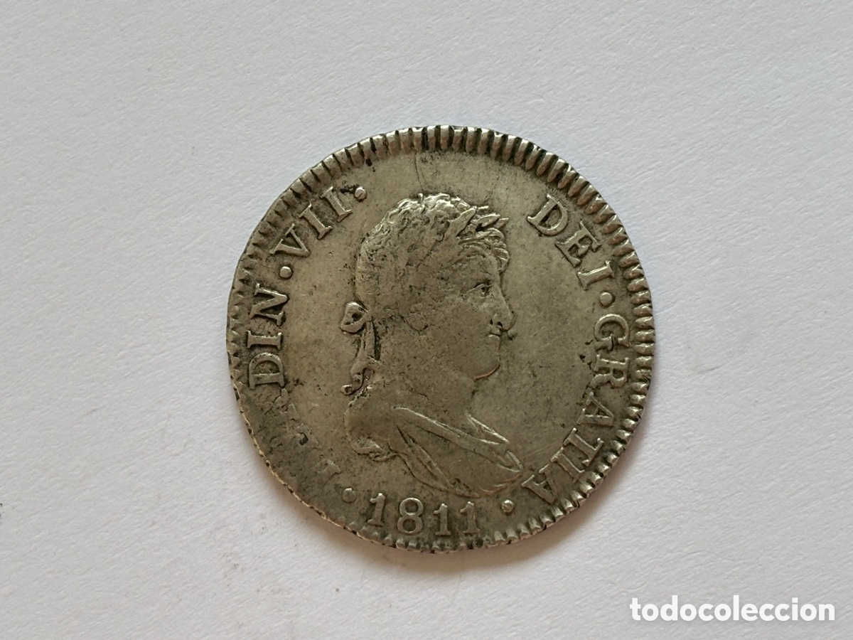 Monedas de Espa&ntilde;a: FERNANDO VII * 2 REALES 1811 C&Aacute;DIZ CI * PLATA