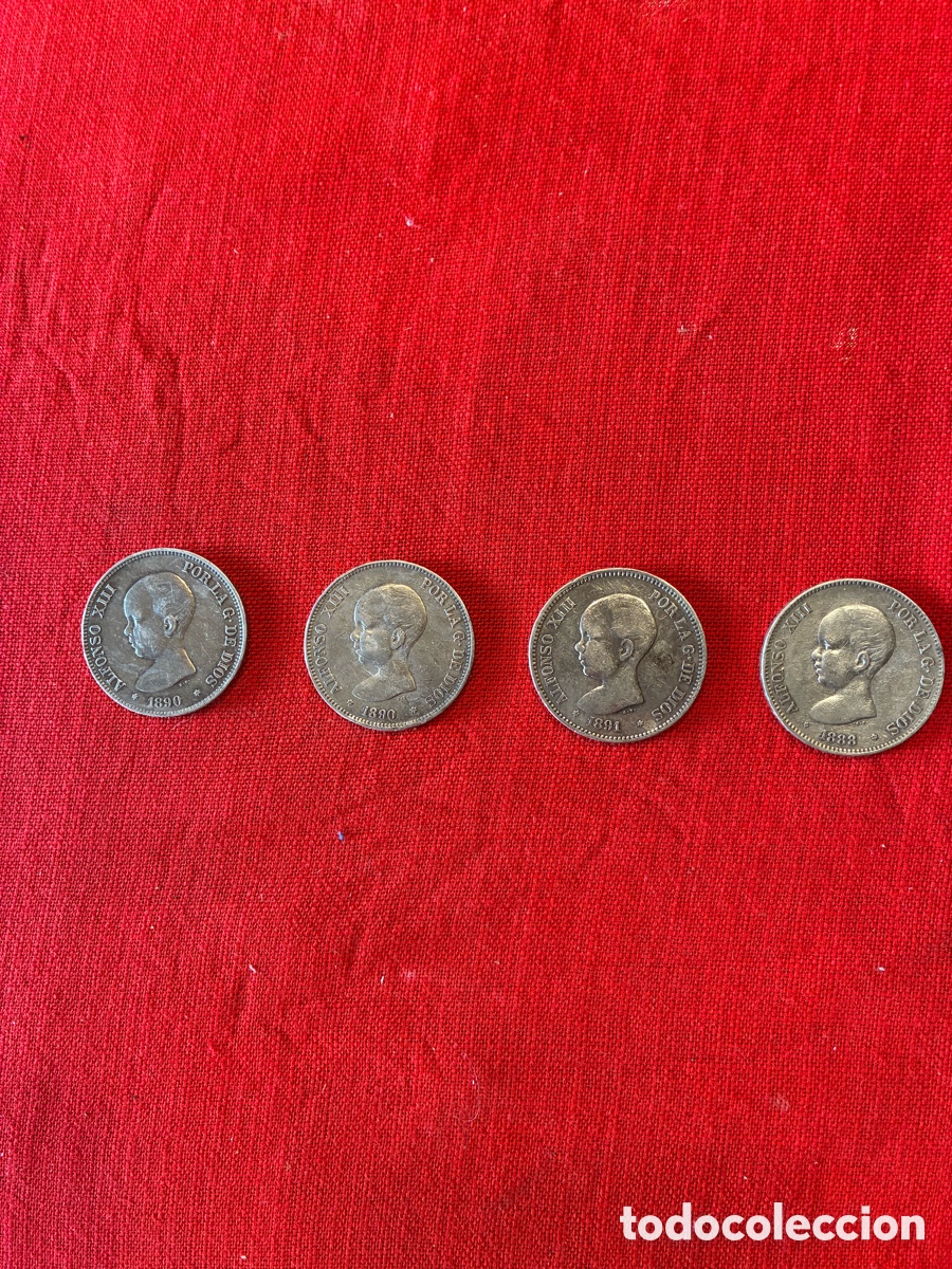 Monedas de Espa&ntilde;a: Monedes de plata de Alfonso Xlll