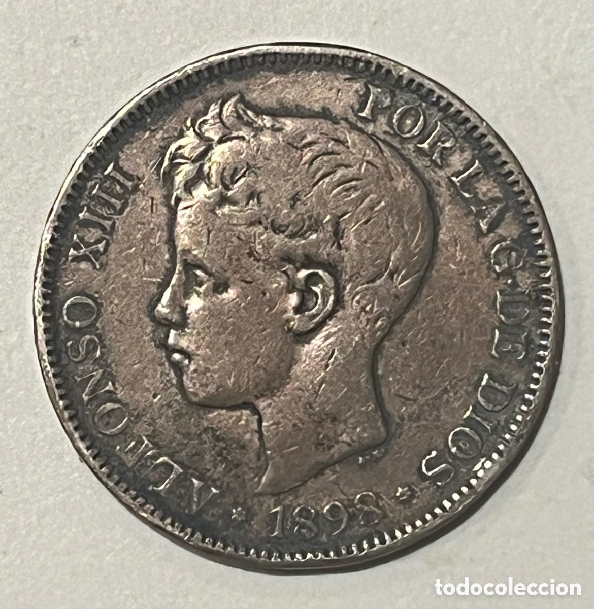 Monedas de Espa&ntilde;a: MONEDA 5 PESETAS ALFONSO XIII 1898, PLATA