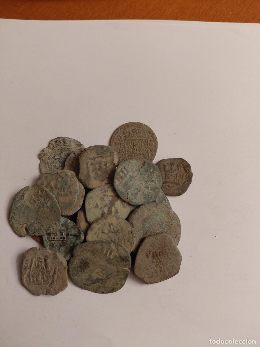 Monedas de Espa&ntilde;a: Lote n&uacute;mero 5 de 30 monedas espa&ntilde;olas a limpiar y clasificar. Oportunidad