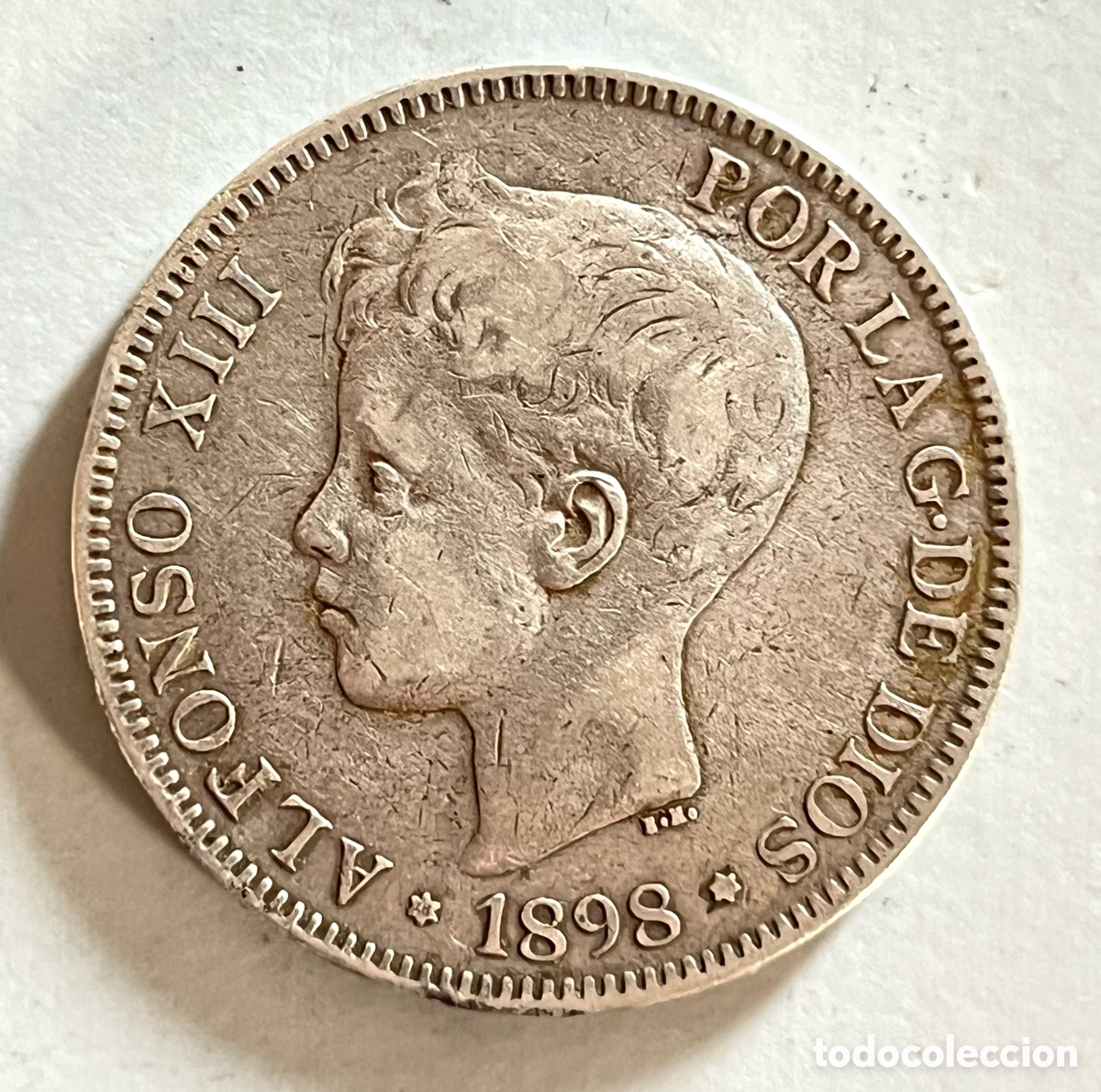 Monedas de Espa&ntilde;a: MONEDA 5 PESETAS ALFONSO XIII 1898 - SGV - PLATA