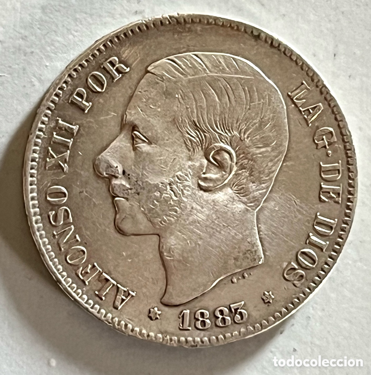 Monedas de Espa&ntilde;a: MONEDA 5 PESETAS ALFONSO XII 1883 *18 *83 - MSM - PLATA