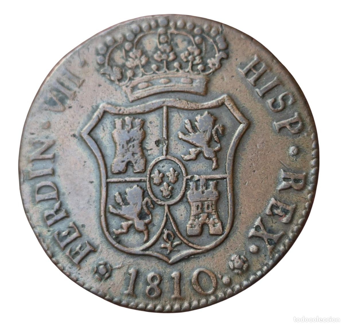Monedas de Espa&ntilde;a: FERNANDO VII CATALU&Ntilde;A. 6 CUARTOS 1810