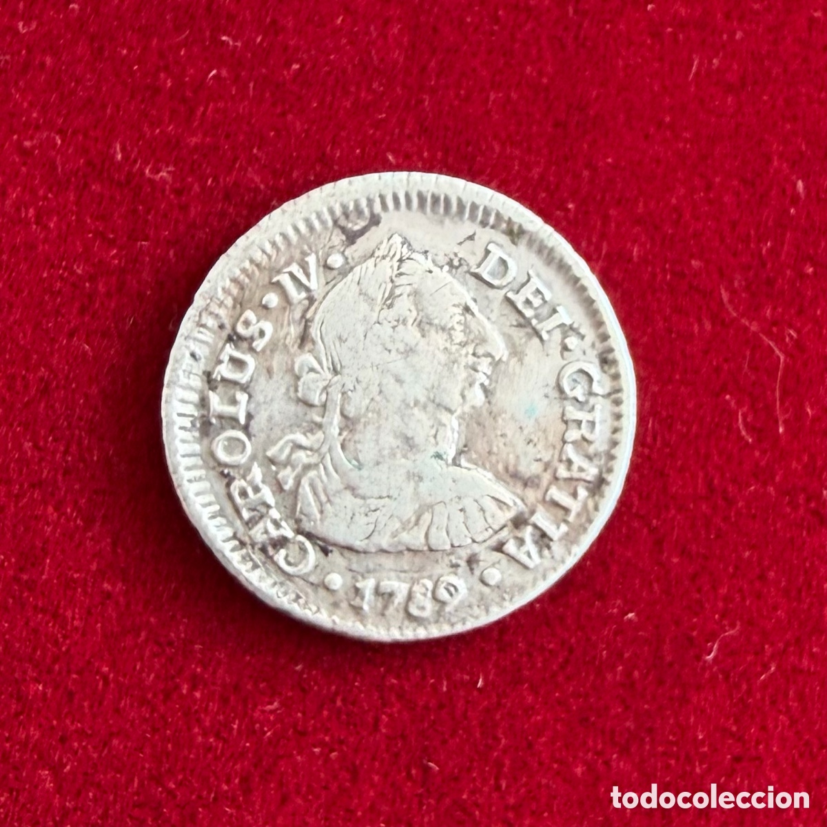 Monedas de Espa&ntilde;a: Medio Real Carlos IV 1789 Potosi PR Plata