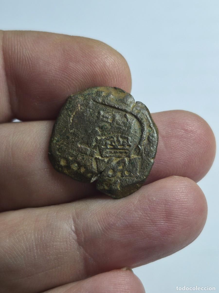 Monedas de Espa&ntilde;a: NT/ FELIPE IV RESELLO VIII MARAVEDIES 1641 VALLADOLID JIRONES (E1430)