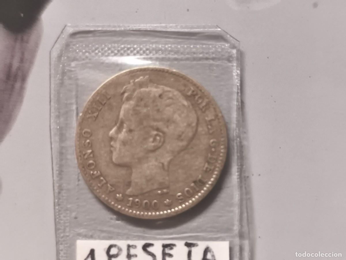 Monedas de Espa&ntilde;a: 1 peseta Alfonso XIII 1900 PLATA