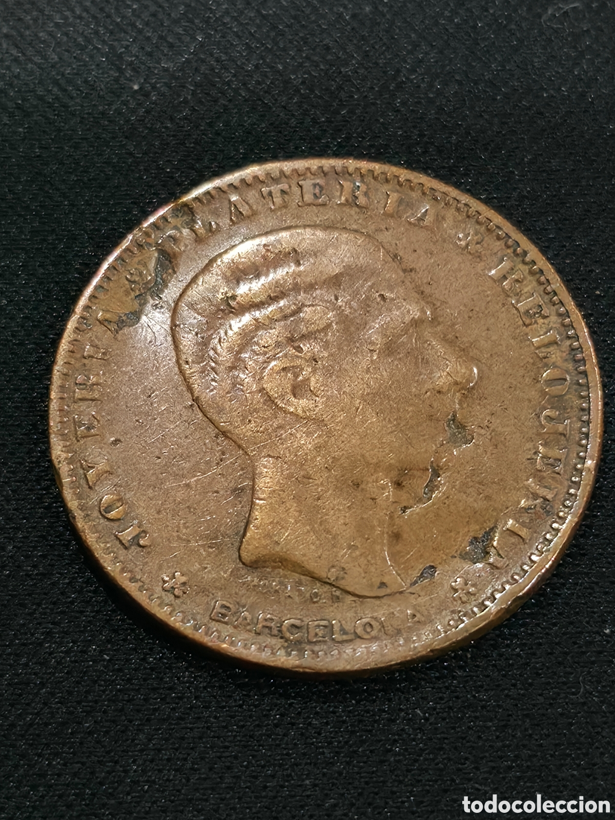 Monedas de Espa&ntilde;a: ALFONSO XII FICHA PUBLICITARIA LA ISLA DE CUBA . JOYER&Iacute;A PLATERIA RELOJERIA BARCELONA