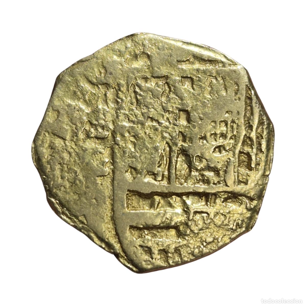 Monedas de Espa&ntilde;a: NT / 2 ESCUDOS ORO FELIPE III SEVILLA ENSAYADOR G SPANISH GOLD COB (E1429)