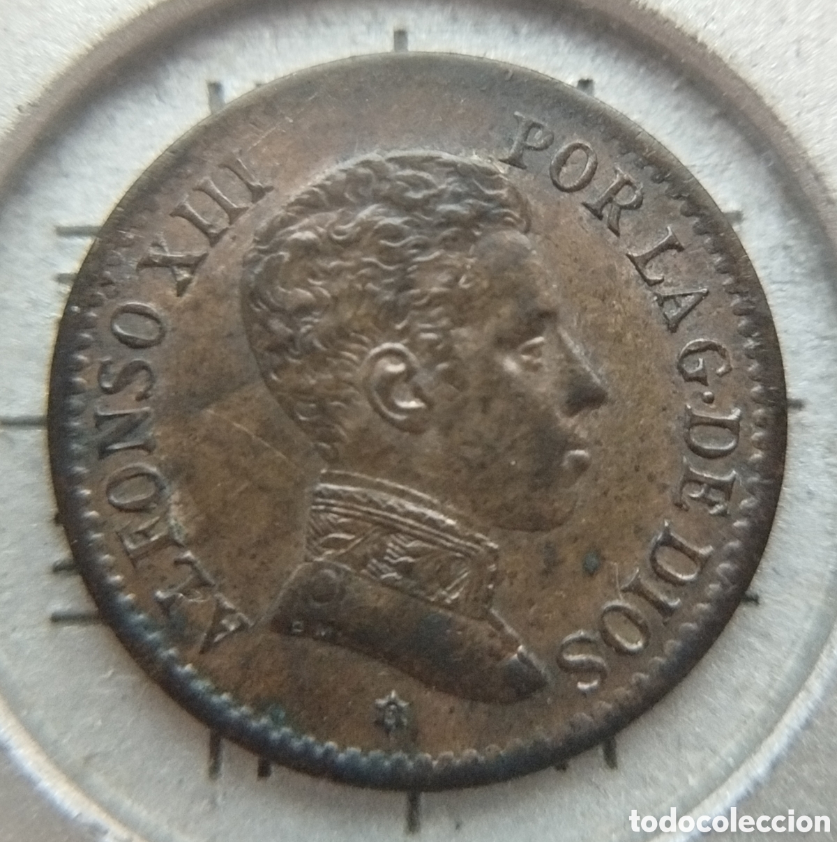 Monedas de Espa&ntilde;a: 1 CENTIMO ALFONSO XIII 1906 *6 COBRE , BONITA PATINA
