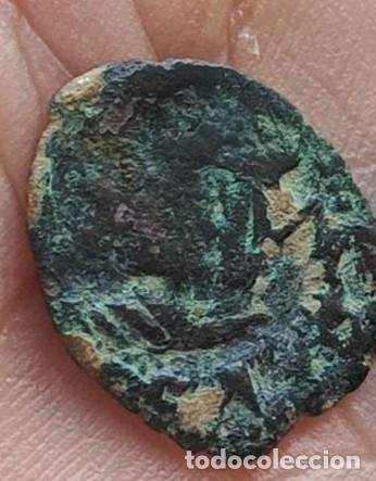 Monedas de Espa&ntilde;a: Dinero Carlos I.Valencia reverso L-O rara