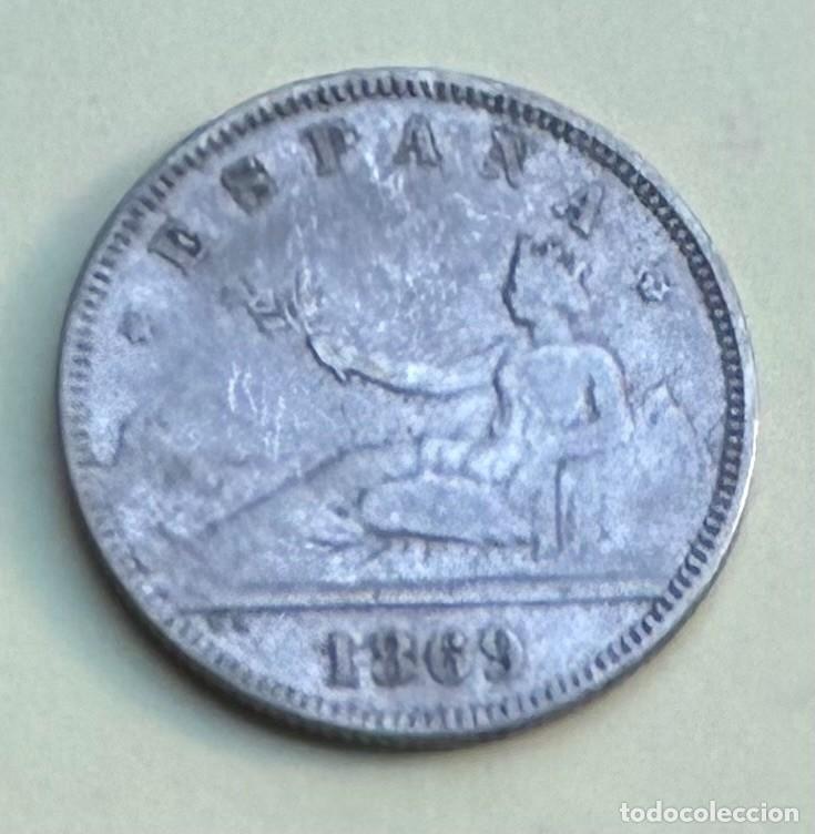 Monedas de Espa&ntilde;a: ESPA&Ntilde;A - 2 PESETAS 1869 *69 FLOJA - PLATA - RC-