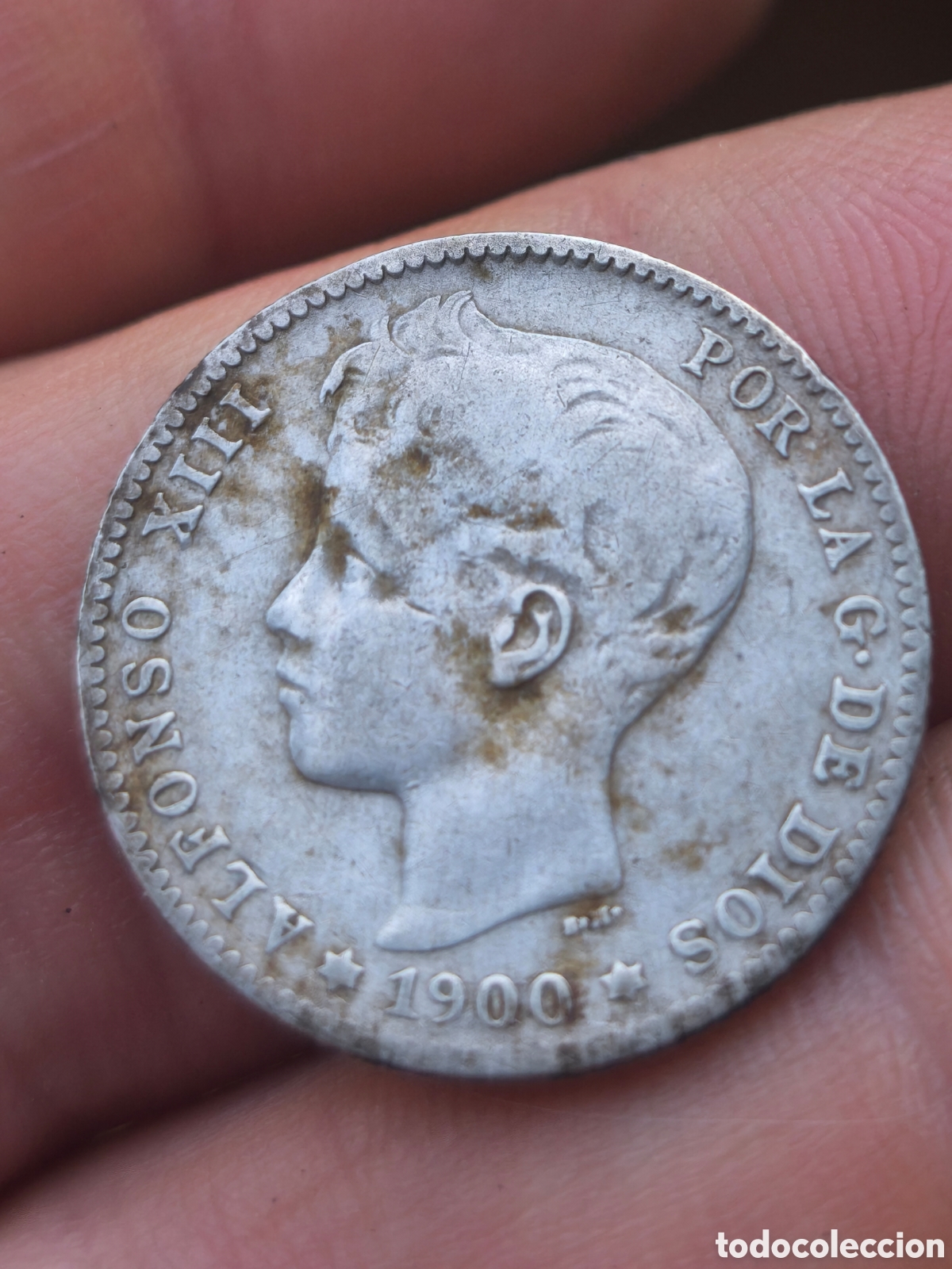 Monedas de Espa&ntilde;a: Alfonso XIII 1900 1 peseta plata