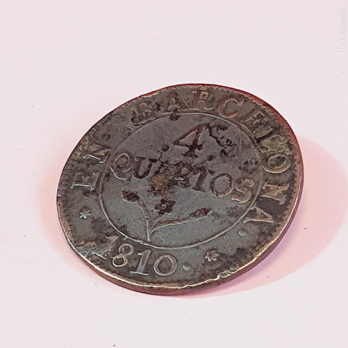 Monedas de Espa&ntilde;a: MONEDA DE ESPA&Ntilde;A-4 QUARTOS-BARCELONA-1810-29 mm.D-. - Foto 11