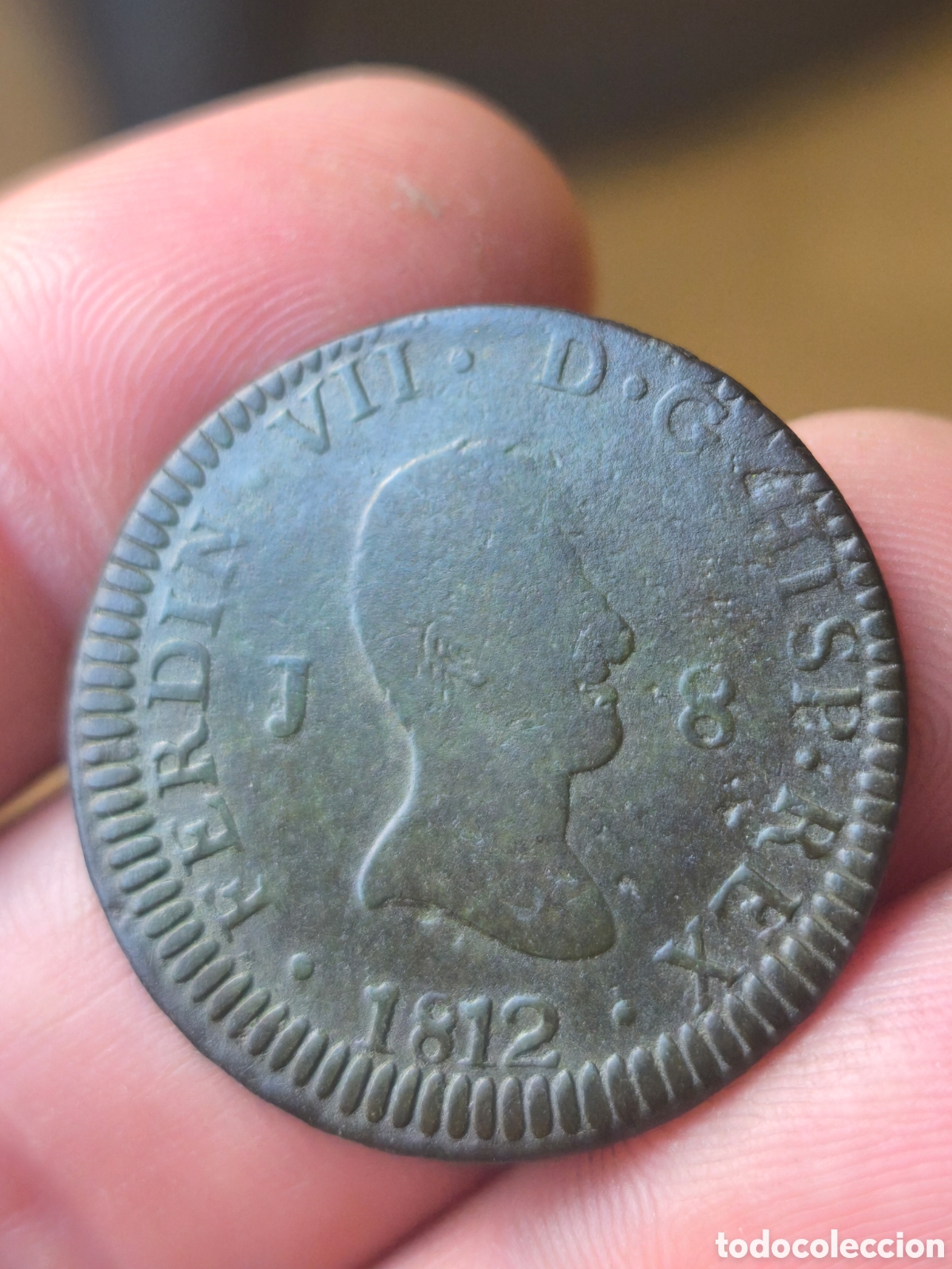 Monedas de Espa&ntilde;a: Fernando VII 1812 8 maravedis
