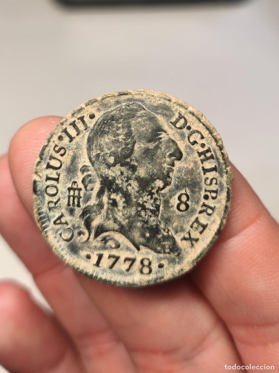 Monedas de Espa&ntilde;a: 8 Maravedis 1778 Carlos III Preciosos