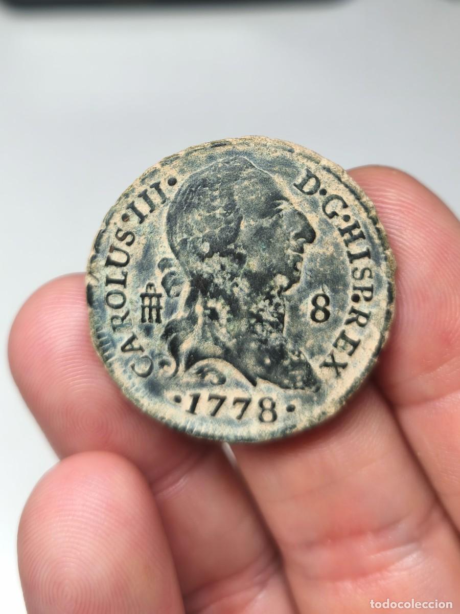 Monedas de Espa&ntilde;a: Preciosos 8 Maravedis Carlos III 1778