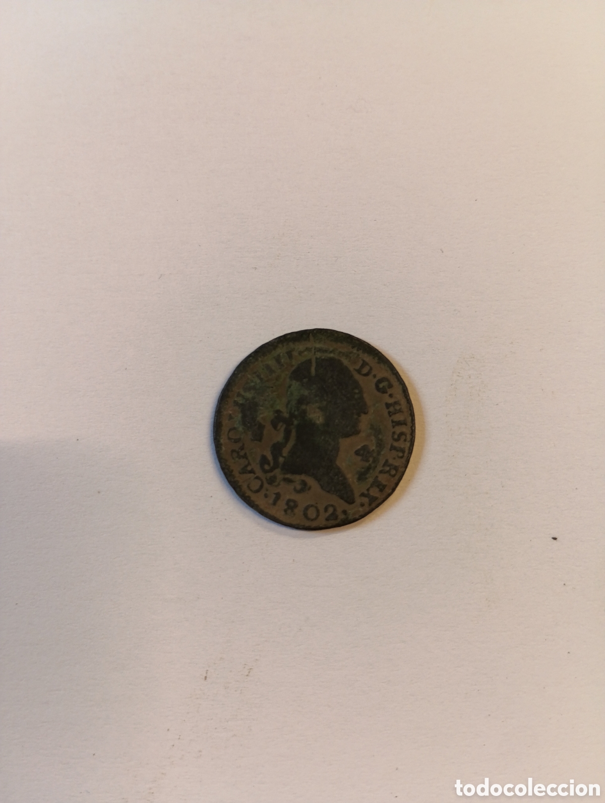 Monedas de Espa&ntilde;a: MONEDA COBRE SIGLO XIX (1802) 2 MARAVED&Iacute;S