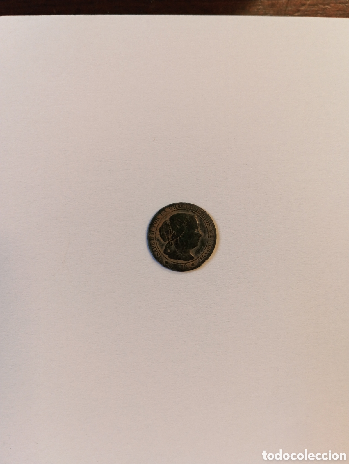 Monedas de Espa&ntilde;a: 1/2 C&Eacute;NTIMO REINA ISABEL II 1867