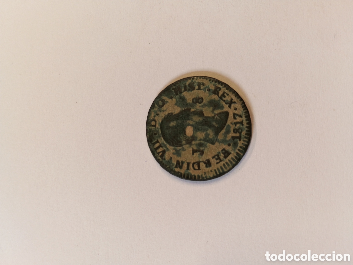 Monedas de Espa&ntilde;a: MONEDA COBRE 8 MARAVED&Iacute;S 1817 FERNANDO VII