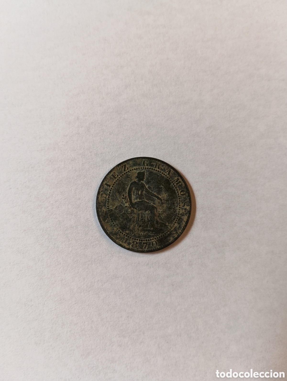 Monedas de Espa&ntilde;a: MONEDA 10 C&Eacute;NTIMOS DE PESETA 1870 GOBIERNO PROVISIONAL