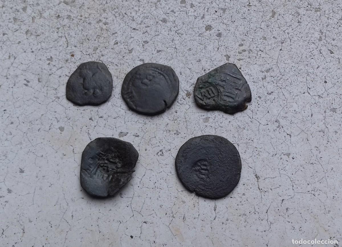 Monedas de Espa&ntilde;a: Lote monedas resellos siglo XVII