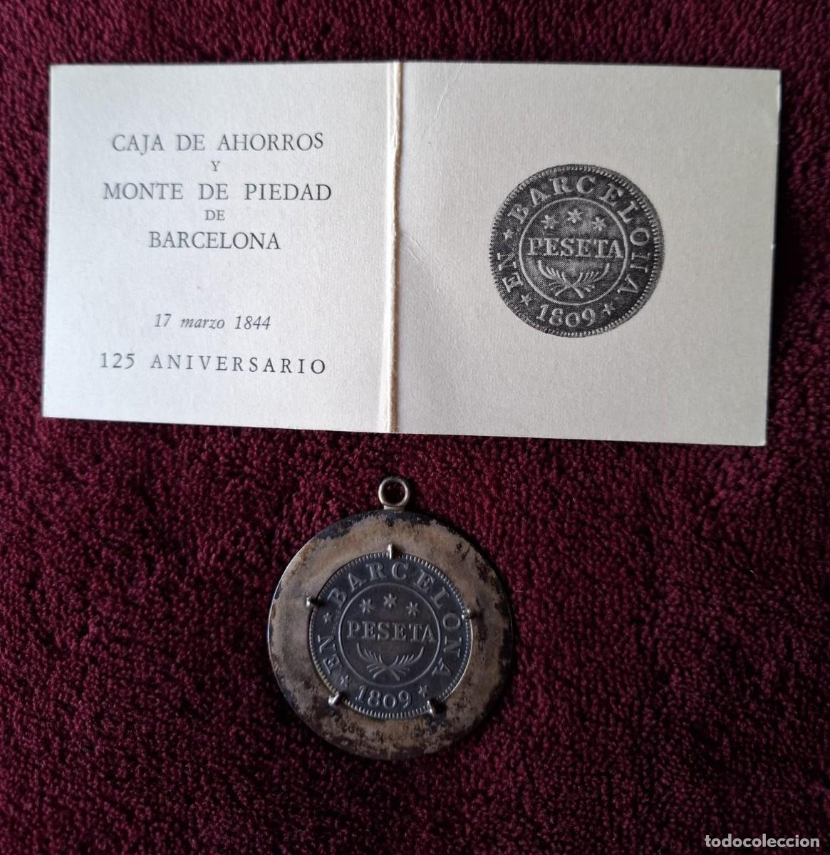 Monedas de Espa&ntilde;a: Llavero conmemorativo del 125.&ordm; aniversario de la Caja de Ahorros y Monte de Piedad Bcn(1844-1969)