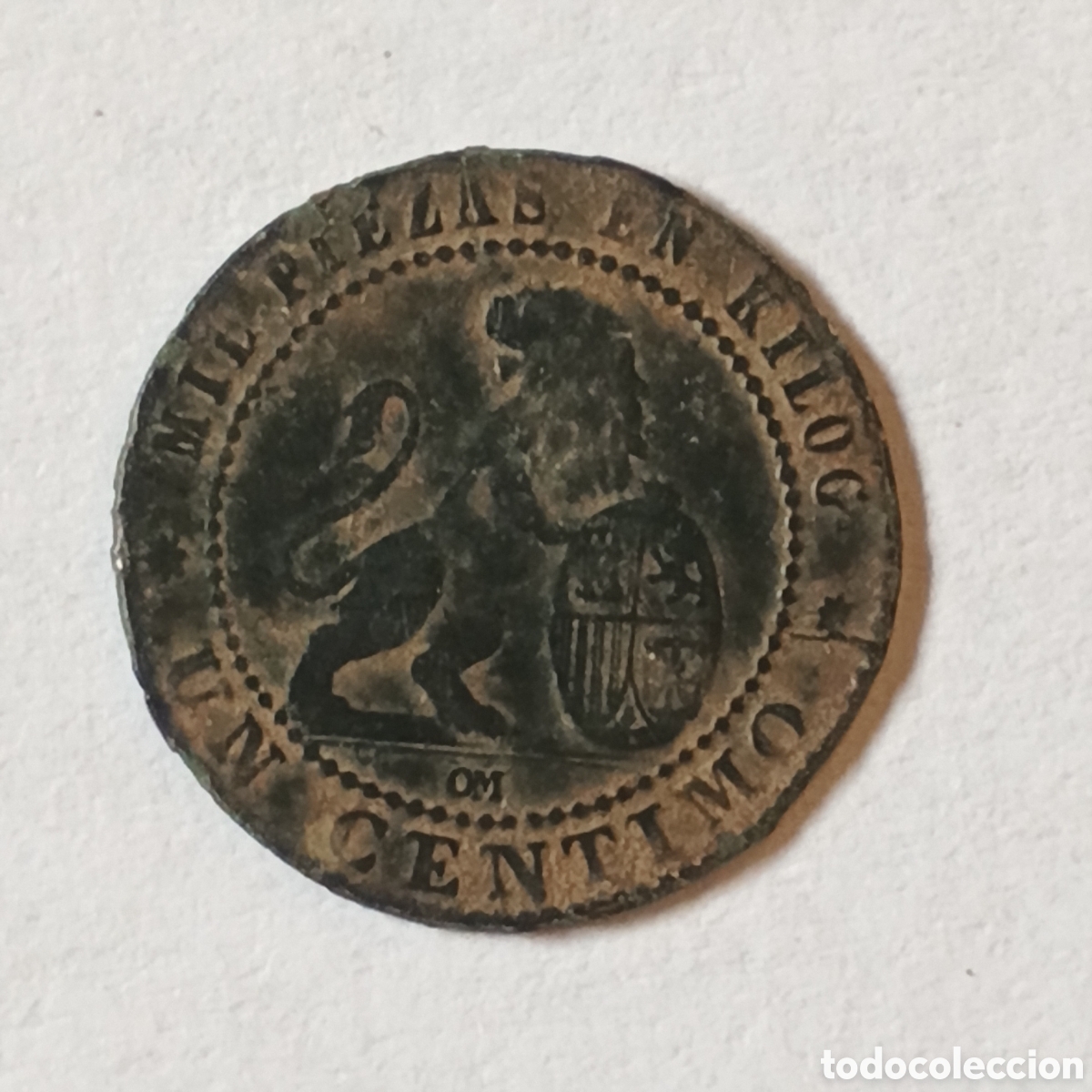 Monedas de Espa&ntilde;a: 1 C&Eacute;NTIMO DE PESETA 1870 GOBIERNO PROVISIONAL