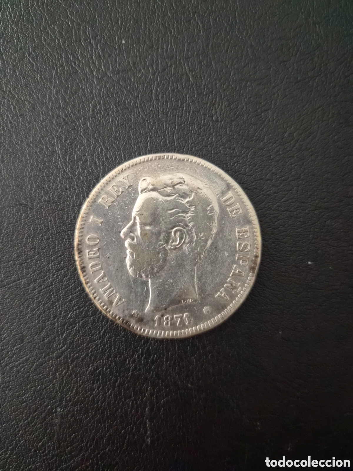 Monedas de Espa&ntilde;a: Moneda de 5 Pesetas de plata Amadeo I 1871