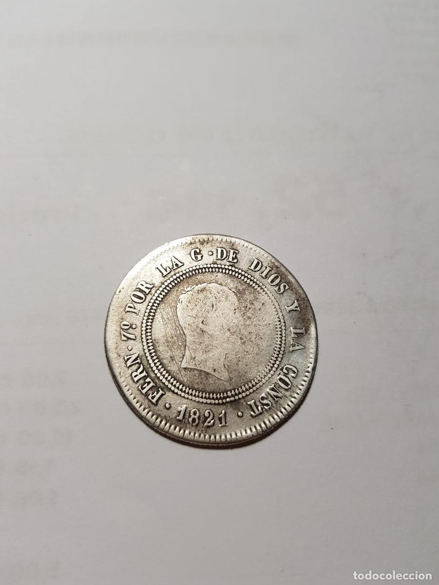 Monedas de Espa&ntilde;a: FERNANDO VII- 10 REALES-1821-MADRID-SR
