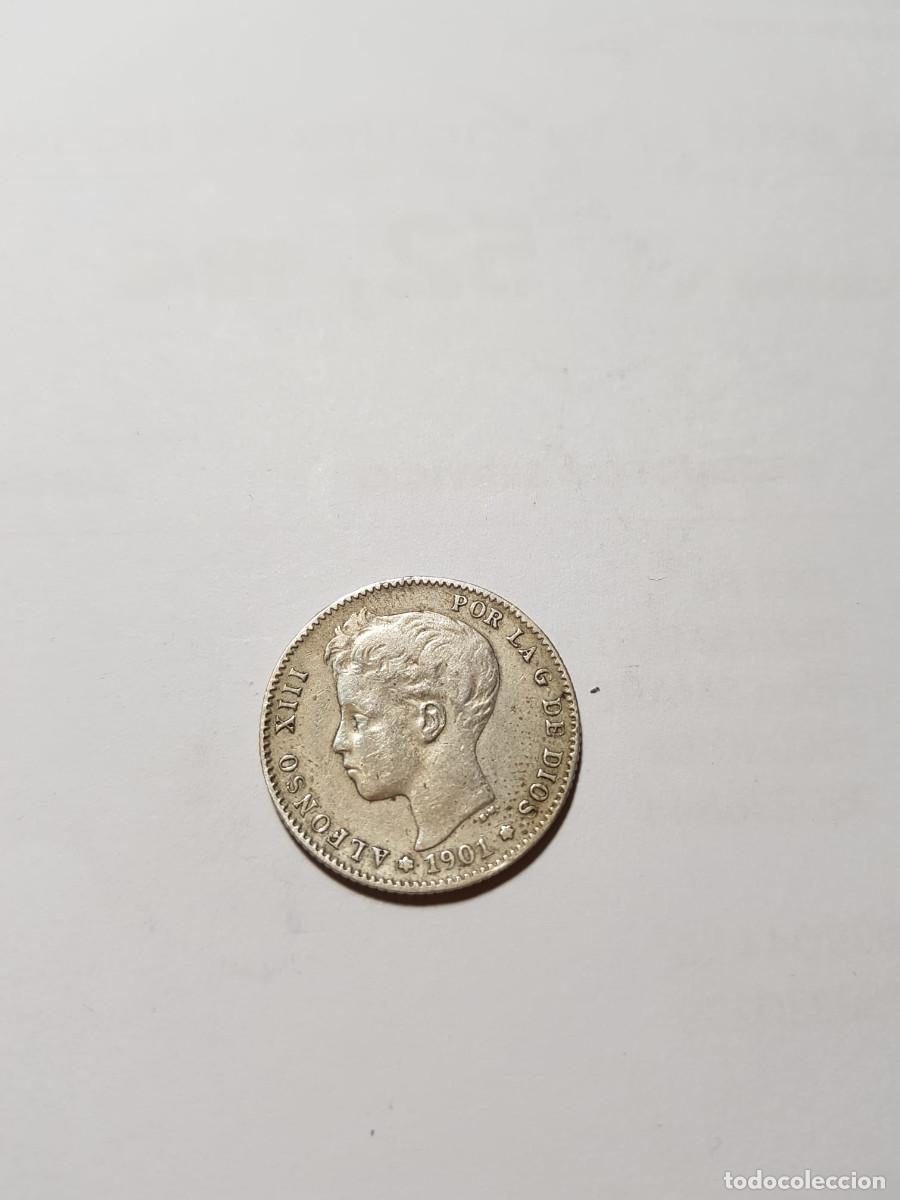 Monedas de Espa&ntilde;a: ESPA&Ntilde;A-ALFONSO XIII- 1 PESETA-1901*19-01-SMV