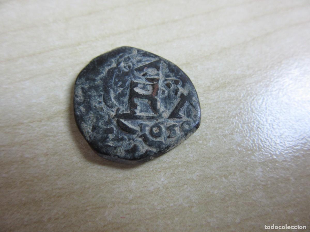 Monedas de Espa&ntilde;a: 8 maraved&iacute;s de Felipe IV resellado en Madrid en 1641 y resellado nuevamente en 1659
