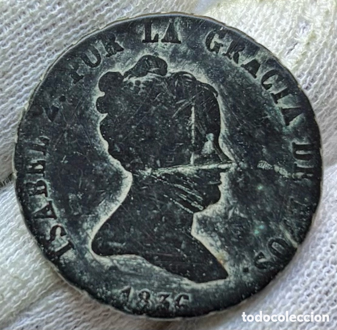 Monedas de Espa&ntilde;a: Moneda 8 Maravedis 1836 Jubia. Isabel II