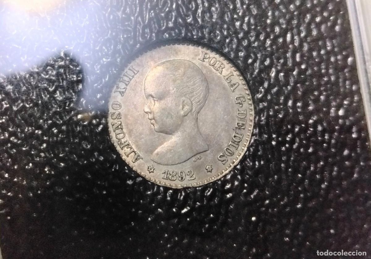 Monedas de Espa&ntilde;a: SC! Alfonso XIII. 50 c&eacute;ntimos 1892 plata