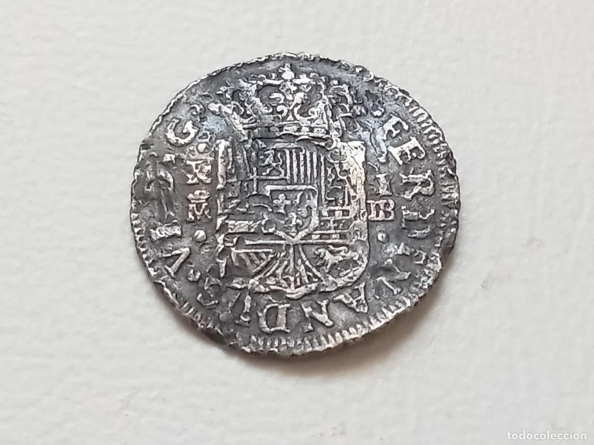 Monedas de Espa&ntilde;a: FERNANDO VI 1 REAL PLATA MADRID JB 1757 GOLPES BC