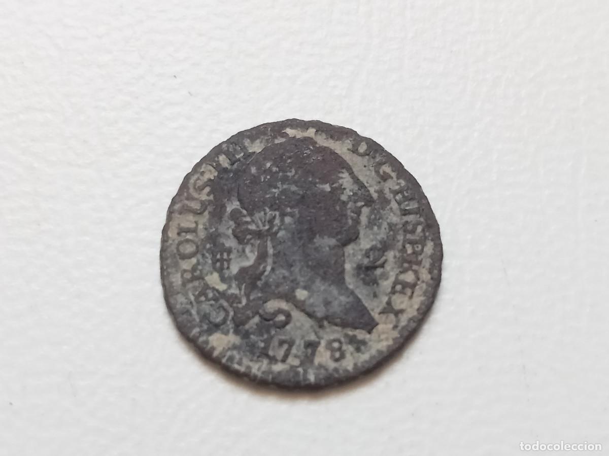 Monedas de Espa&ntilde;a: CARLOS III 2 MARAVED&Iacute;S 1778 SEGOVIA BC