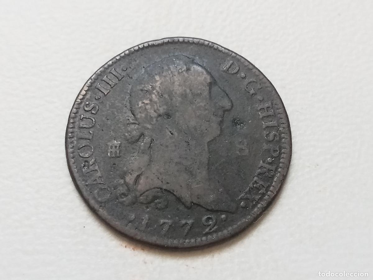 Monedas de Espa&ntilde;a: CARLOS III 8 MARAVED&Iacute;S 1772 SEGOVIA MUY ESCASA BC+