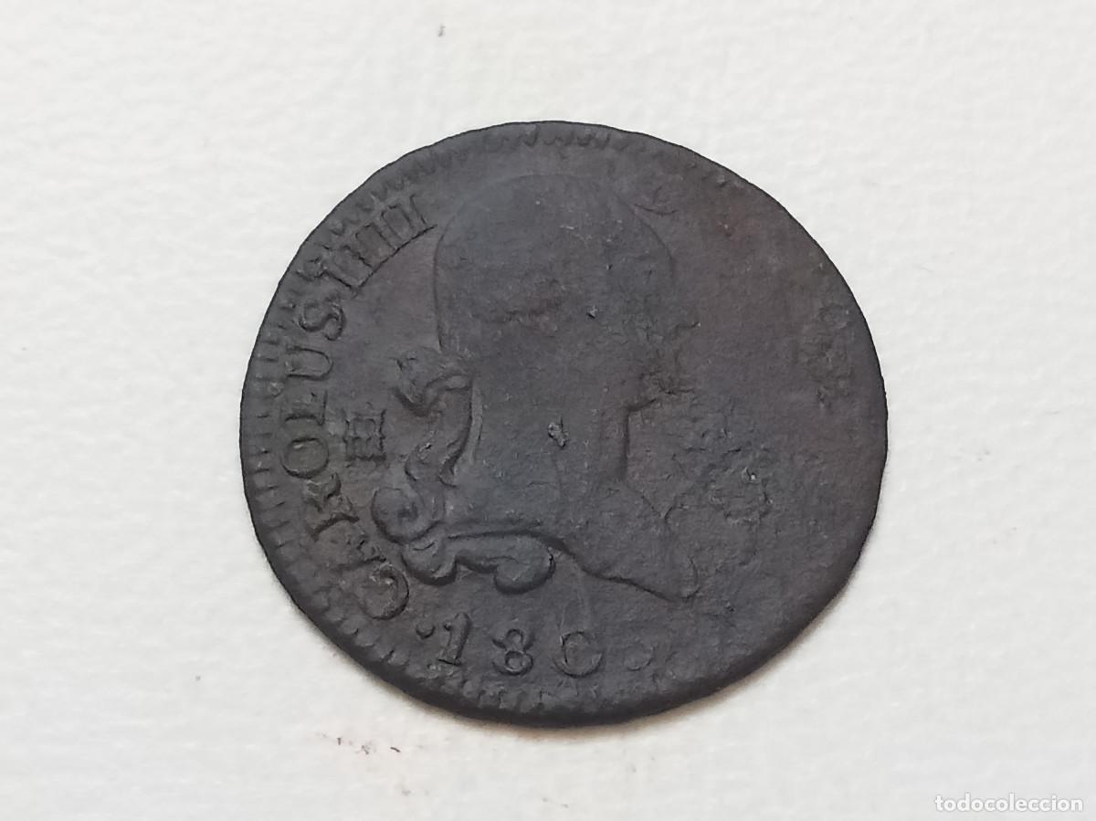 Monedas de Espa&ntilde;a: CARLOS IV 4 MARAVED&Iacute;S 1805 SEGOVIA BC