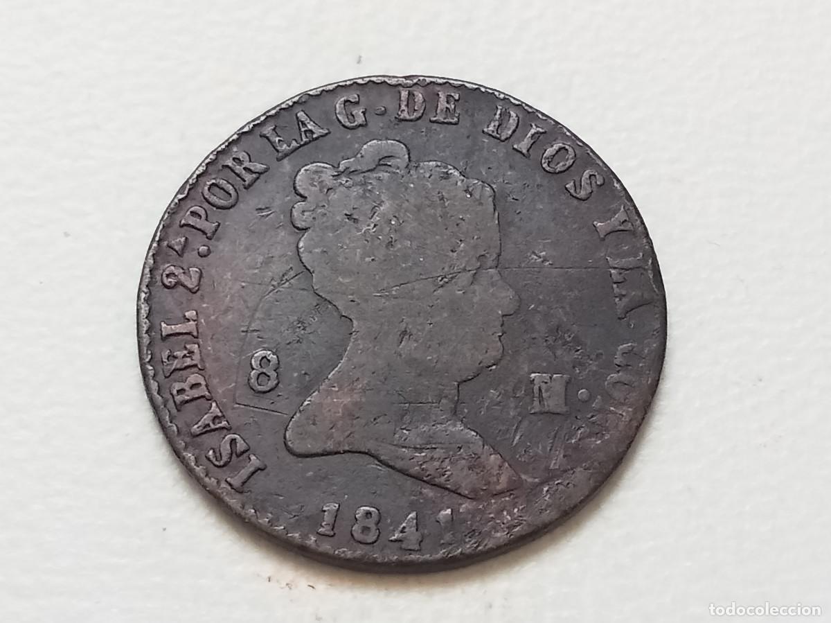 Monedas de Espa&ntilde;a: ISABEL II 8 MARVED&Iacute;S 1841 SEGOVIA BC+