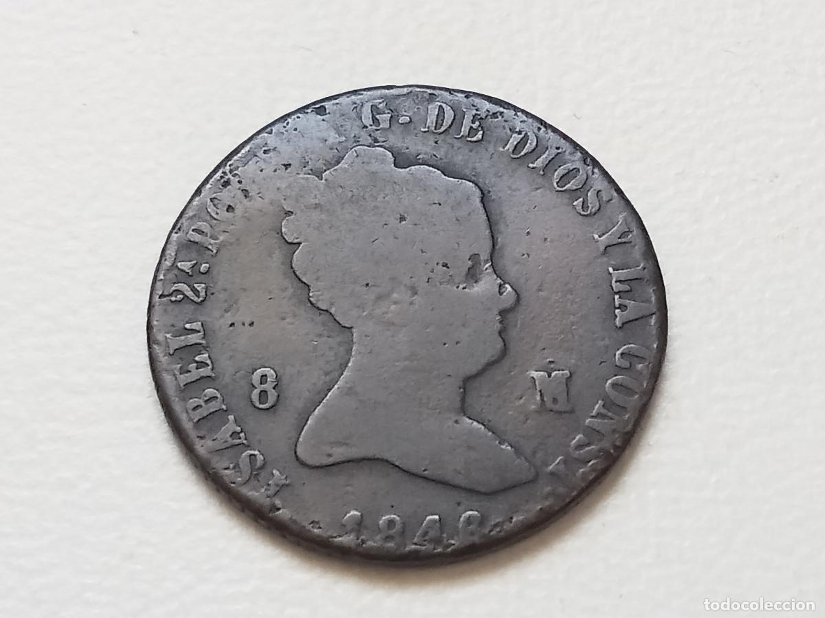 Monedas de Espa&ntilde;a: ISABEL II 8 MARVED&Iacute;S 1846 JUBIA BC+