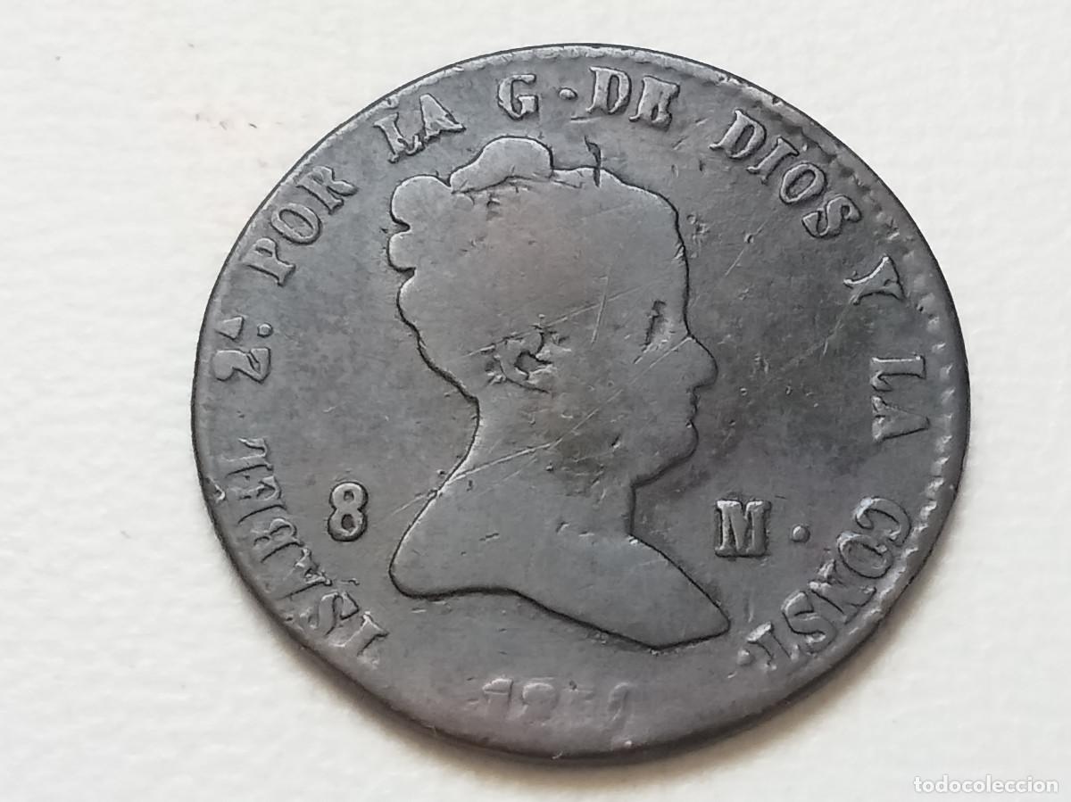 Monedas de Espa&ntilde;a: ISABEL II 8 MARVED&Iacute;S 1850 SEGOVIA BC/BC+