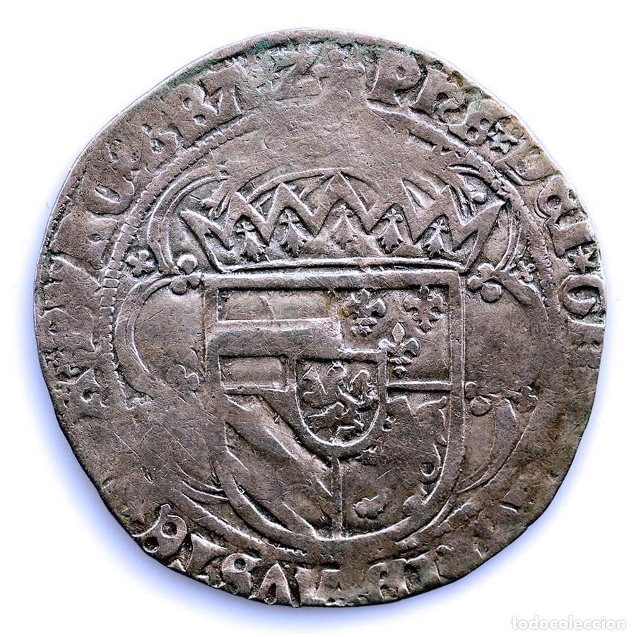 Monedas de Espa&ntilde;a: SC. Spain-Felipe I &rdquo;El Hermoso&rdquo; Doble Patard 1499 Amberes. Plata 2,9 g.